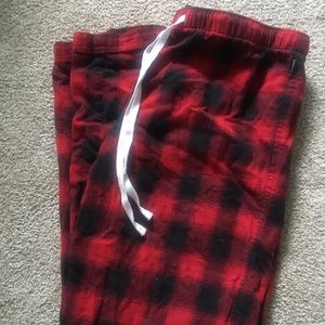Eddie Bauer Plaid Red Panama Pants